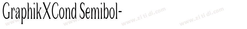 GraphikXCond Semibol字体转换